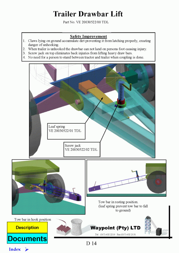 Trailer Drawbar Lift | Waypoint Engineering