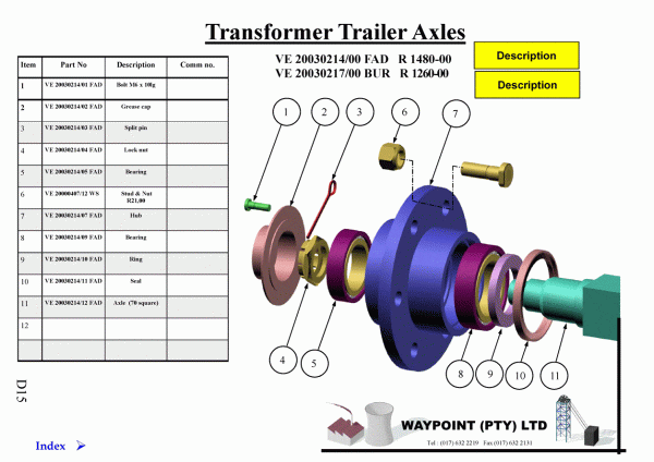 Transformer Trailer Axles | Waypoint Engineering