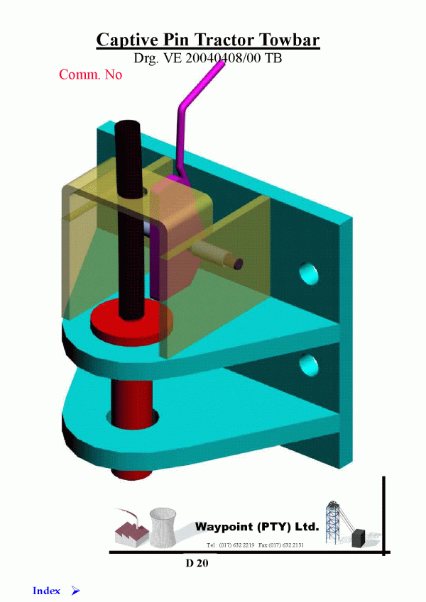 Captive Pin Tractor Tow Bar | Waypoint Engineering