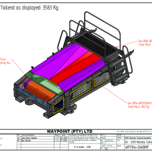 Section Tailend with Crowned Pulley