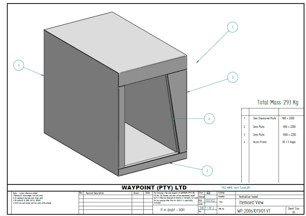 Ventilation tunnel | Waypoint Engineering